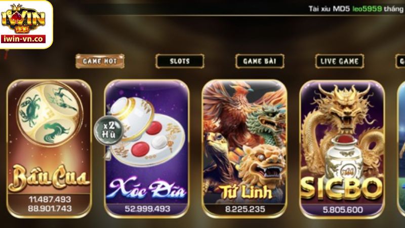 Giới Thiệu Iwin - Trải Nghiệm Tại Nhà Cái Được Yêu Thích Nhất 2 Giới thiệu Iwin - Các sản phẩm trò chơi nhà cái cung cấp