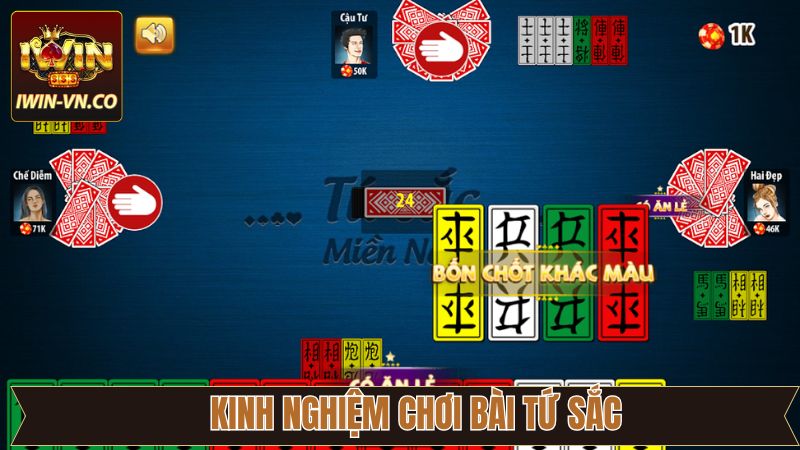 Chia sẻ bí quyết tham gia bài tứ sắc thắng lớn